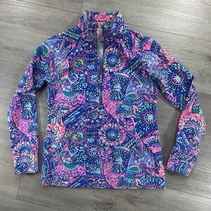 Lilly Pulitzer XXS Little Skipper Popover No Prob Llama Half Zip Pullover